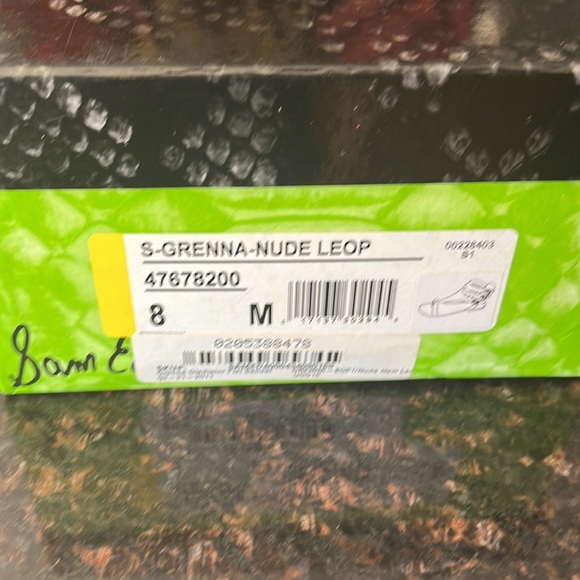 Sam Eldelman Nude Leopard Grenna Gladiator Flat Sandal Size 8 - Picture 15 of 17